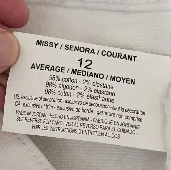 2 Gloria Vanderbilt Women's 12 Amanda Jeans Lot White Slimming Stretch - Nice! - Picture 10 of 11